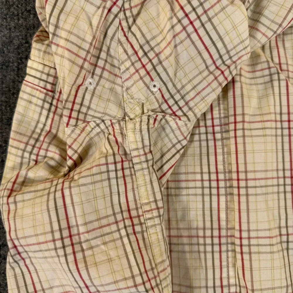 The North Face A5 Series Mens Medium Short Sleeve Plaid Button Down Shirt #3315
